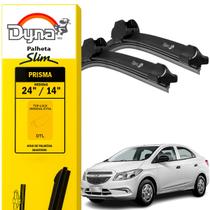 Kit Limpador Parabrisa Palheta Dyna Original Prisma 2013 a 2018 para Vidro Dianteiro