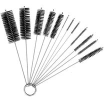 Kit Limpeza 10 Varetas Cano Curto peças Tubo Ensaio Escova