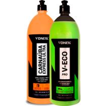 Kit Limpeza a Seco V-eco 1,5l + Cera Carnauba Express Vonixx