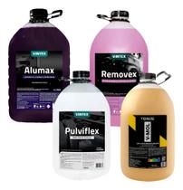 Kit Limpeza Alumax + Removex + V-mol + Pulviflex Vonixx 5lts Kit Limpeza Alumax + Removex + V-mol + Pulviflex Vonixx 5lts