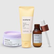 Kit Limpeza Antiacne - Creme Demaquilante + Gel de Limpeza + Serum Antiacne (3 Produtos)