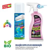 Kit Limpeza Ar Condicionado Espuma E Desencrustante Ar Terra