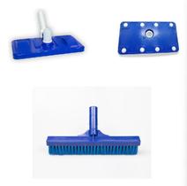 Kit Limpeza Aspirador 8 Esferas Cerda E Escova Reta Piscina