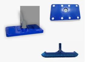 Kit Limpeza Aspirador 8 Esferas E Escova Curva Piscina