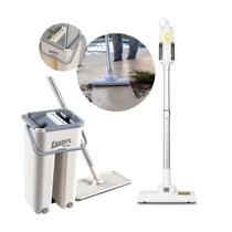 Kit Limpeza Aspirador de Pó Vertical 2 em 1 VCL 2 e Rodo Mop Flat Giratorio Esfregão Com Balde Multiuso Kit Limpeza Aspirador de Pó Vertical 2 em 1 VCL 2 e Rodo Mop Flat Giratorio Esfregão Com Balde Multiuso