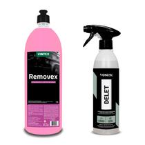 Kit Limpeza Auto Removex 1,5l + Delet 500ml Vonixx