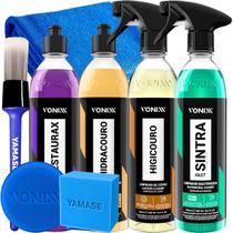 Kit Limpeza Automotiva Completa Limpeza E Hidratação do Couro Limpeza E Revitalização dos Plasticos Vonixx Kit Limpeza Automotiva Completa Limpeza E Hidratação do Couro Limpeza E Revitalização dos Plasticos Vonixx
