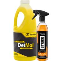 Kit Limpeza Automotiva Detmol Desincrustante Strike Vonixx Kit Limpeza Automotiva Detmol Desincrustante Strike Vonixx