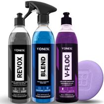 Kit Limpeza Automotiva Revox Blend V-Floc C/ Aplicador 500ml Vonixx Kit Limpeza Automotiva Revox Blend V-Floc C/ Aplicador 500ml Vonixx