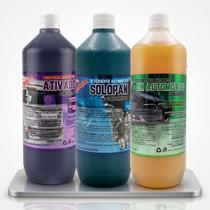 Kit Limpeza Automotiva Shampoo Com Cera + Intercap + Solopan Concentrado Limpeza Pesada 1L Kit Limpeza Automotiva Shampoo Com Cera + Intercap + Solopan Concentrado Limpeza Pesada 1L