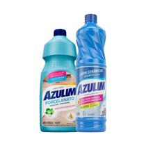 Kit Limpeza Azulim Limpa Cerâmicas 1L Lavanda, Limpa Porcelanatos 750ml Citrus Brilho e Aromas