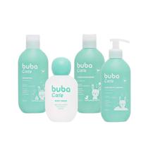 Kit Limpeza Banho Bebê Infantil 250ml Colônia 100ml Vegano Buba Care