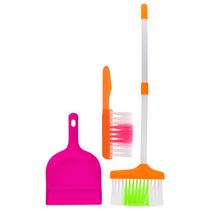 Kit Limpeza Brinquedo Infantil Vassoura Escova Pá 3 Peças Kit Limpeza Brinquedo Infantil Vassoura Escova Pá 3 Peças