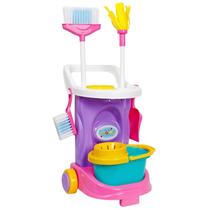 Kit limpeza Carrinho Cleaning Trolley 8 peças