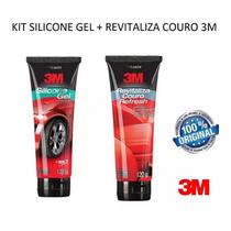 Kit Limpeza Carro 3M Silicone GEL + Revitaliza Couro Refresh