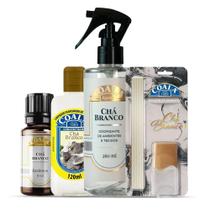 Kit Limpeza Coala Chá Branco + Odorizante Coala 260ml + Difusor 100ml + Essência 120ml + Essência Coala 10ml