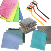 Kit Limpeza Completo 15 Itens Pano Esponja Escova Limpa Vidro Pia Azulejo Box