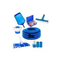KIT Limpeza Completo Para Piscinas / Aspirador 8 Rodas