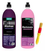 Kit limpeza de carros alumax removex + pincel