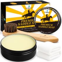 Kit Limpeza de Couro Feilove 3 em 1 com Sabão para Selas 100 g Kit Limpeza de Couro Feilove 3 em 1 com Sabão para Selas 100 g