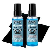 Kit Limpeza De Óculos 2 Limpa Lentes 60ml +3 Flanelas Lar Fresh