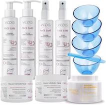 Kit Limpeza De Pele Face Care Completo Profissional Máscara biovitamínica 180 g Kit Cubetas