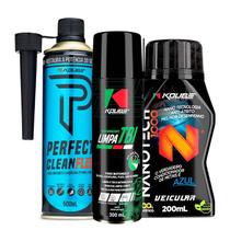 Kit Limpeza e Durabilidade - Perfect Clean Flex + Nanotech 1000 + Limpa TBI KOUBE