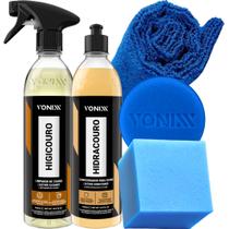 Kit Limpeza e Hidratação de Couro Vonixx(higi/hidra/pano/aplic)