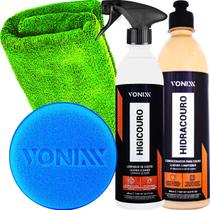 Kit Limpeza e Hidratação do Couro Jaqueta Bota Sofa Carro Moto Caminhão Hidracouro Higicouro Vonixx