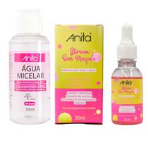 Kit Limpeza e Hidratação Facial 1 Água Micelar 1 Sérum Rosa Mosqueta Anita