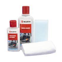 Kit Limpeza e Hidratação p/ Bancos de Couro Automotivo Wurth