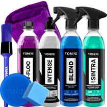 Kit limpeza e proteção cera vitrificadora blend limpeza bactericida sintra fast revitalizador de plasticos intense shampoo neutro v floc vonixx Kit limpeza e proteção cera vitrificadora blend limpeza bactericida sintra fast revitalizador de plasticos intense shampoo neutro v floc vonixx