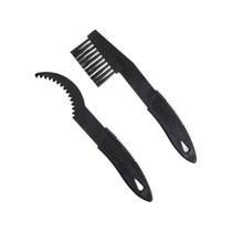 Kit Limpeza Escova E Raspador Catraca Para Bike 2 Peças Ferramenta