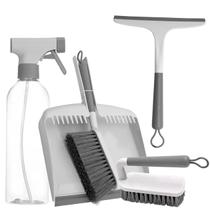 Kit Limpeza Escova Pá Rodo de Pia Borrifador 500ml Rodinho