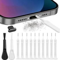 Kit Limpeza Escova Para Entrada iPhone Samsung Celular Usb C