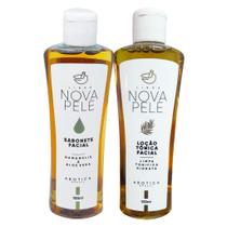 Kit Limpeza Facial Nova Pele: Sabonete Líquido + Loção Tônica Kit Limpeza Facial Nova Pele: Sabonete Líquido + Loção Tônica