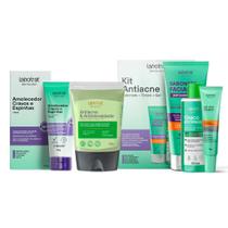 Kit limpeza facial pronfunda para tratamento da acne (3 produtos)