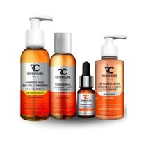 Kit Limpeza Facial Vitamina C - Sab/Esfo/Tônico/Sérum