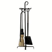 Kit Limpeza Ferramentas , Acessorios P/ Limpeza de Lareira Ferro Preto Pequeno Kit Limpeza Ferramentas , Acessorios P/ Limpeza de Lareira Ferro Preto Pequeno