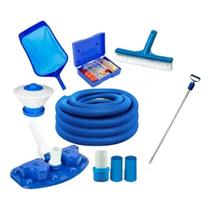 Kit limpeza g g piscina fibra vinil alvenaria 12 metros Kit limpeza g g piscina fibra vinil alvenaria 12 metros
