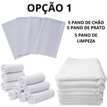 Kit Limpeza Geral Multiuso 15 Peças Algodão Pano de Chão Pano de Prato Pano de Pia