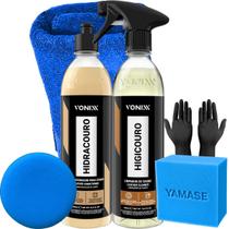 Kit Limpeza Hidratação Couro Vonixx - Limpa E Hidrata + Luva Kit Limpeza Hidratação Couro Vonixx - Limpa E Hidrata + Luva