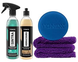 Kit Limpeza Hidratação Couro Vonixx Sintra Hidracouro Toalha