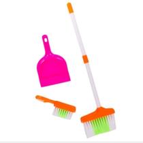 Kit Limpeza Infantil De Plastico 3 Pecas Color