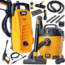 Kit Limpeza Lavadora de Alta Pressão Ágil 1400W Potente com Aspirador de Pó e Água GTW 10 Wap