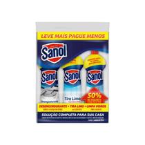 Kit Limpeza Leve Mais Pague Menos Sanol 3 Unidades de 500ml