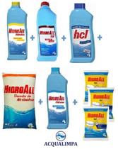 Kit limpeza manutenção piscina acqualimpa 4 - hidroall Kit limpeza manutenção piscina acqualimpa 4 - hidroall