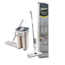 Kit Limpeza Mop Flat Giratorio Esfregão e Rodo Spray Fasterr
