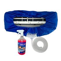 Kit Limpeza Para Ar Condicionado Split Até 36 Mil BTUS Bolsa Coletora + Bactericida 1 Litro
