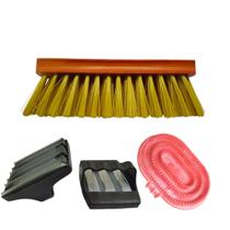 Kit Limpeza Para Cavalo Escovão Rígida Raspadeira de PVC Raspadeira com Alça Plástica